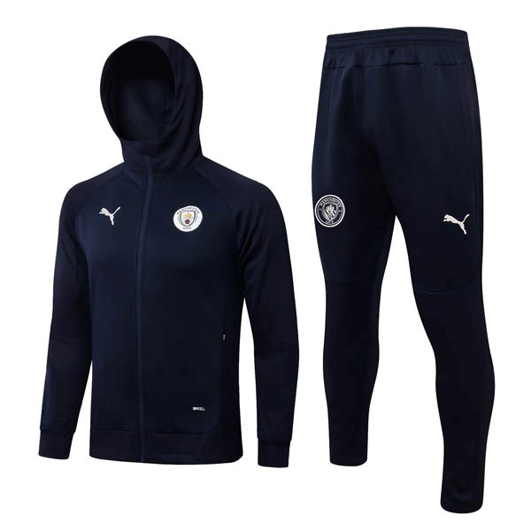 Chandal Con Capucha Manchester City 2022-23 Azul Oscuro